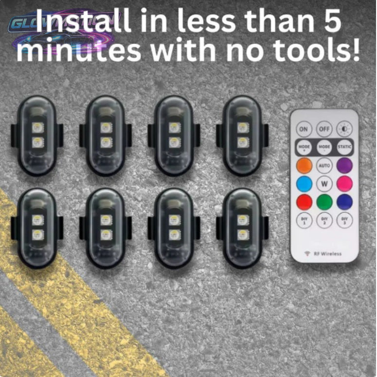 GlowMotion™ Easy Install Auto LED Light Kit