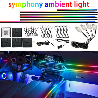 GlowMotion 18-in-1 RGB Car Ambient Lights (64 Colors)