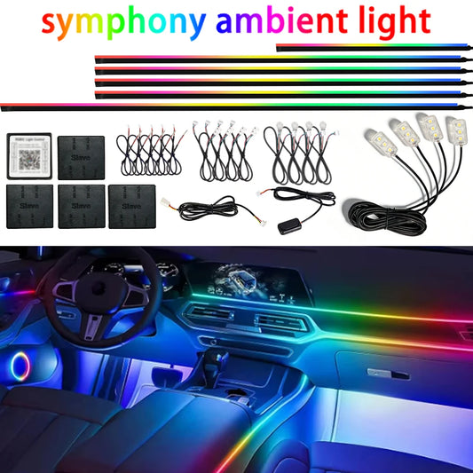 GlowMotion 18-in-1 RGB Car Ambient Lights (64 Colors)