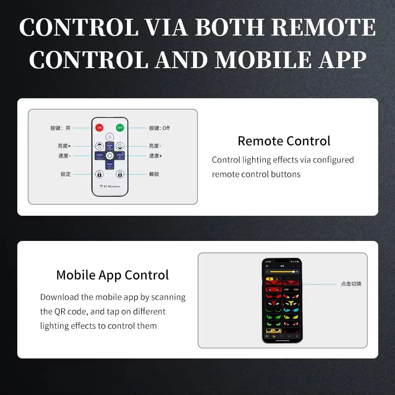 GlowMotion Devil Eye LED Matrix Display (APP Control, 12/24V)