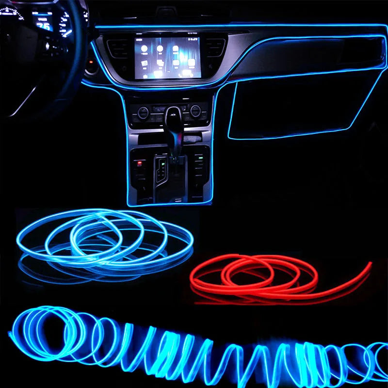 GlowMotion™ Neon EL Interior Light Strip (USB, DIY)