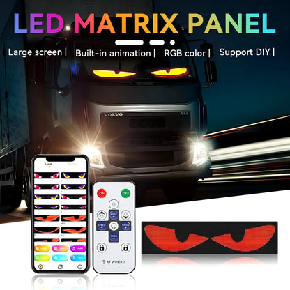 GlowMotion Devil Eye LED Matrix Display (APP Control, 12/24V)